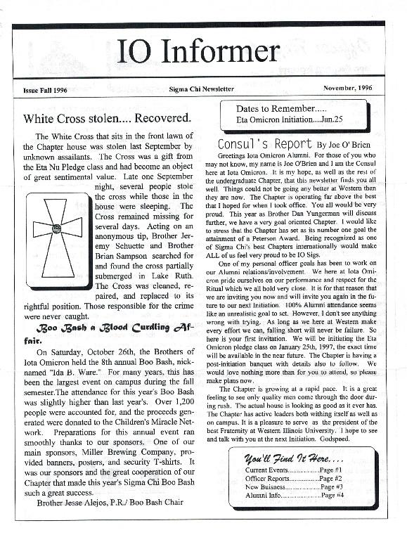 1996 11 Newsletter